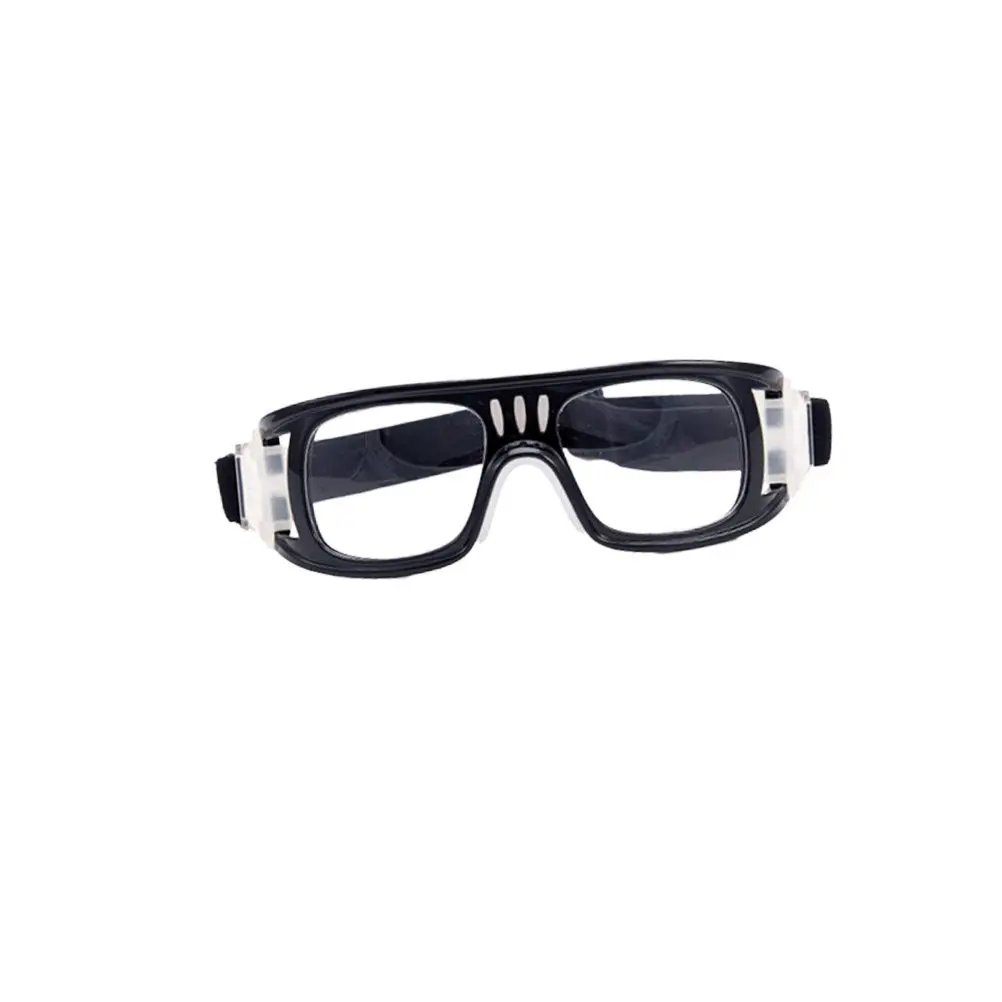 

Ударопрочные защитные спортивные очки UV400, черные, с регулируемым ремешком, прочная оправа для баскетбола, футбола, волейбола, бейсбола