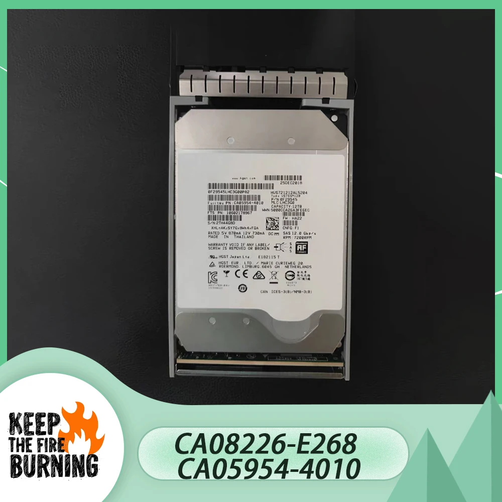 For Fujitsu HDD CA08226-E268 CA05954-4010 3.5'' 12T SAS 12TB Storage Hard Disk