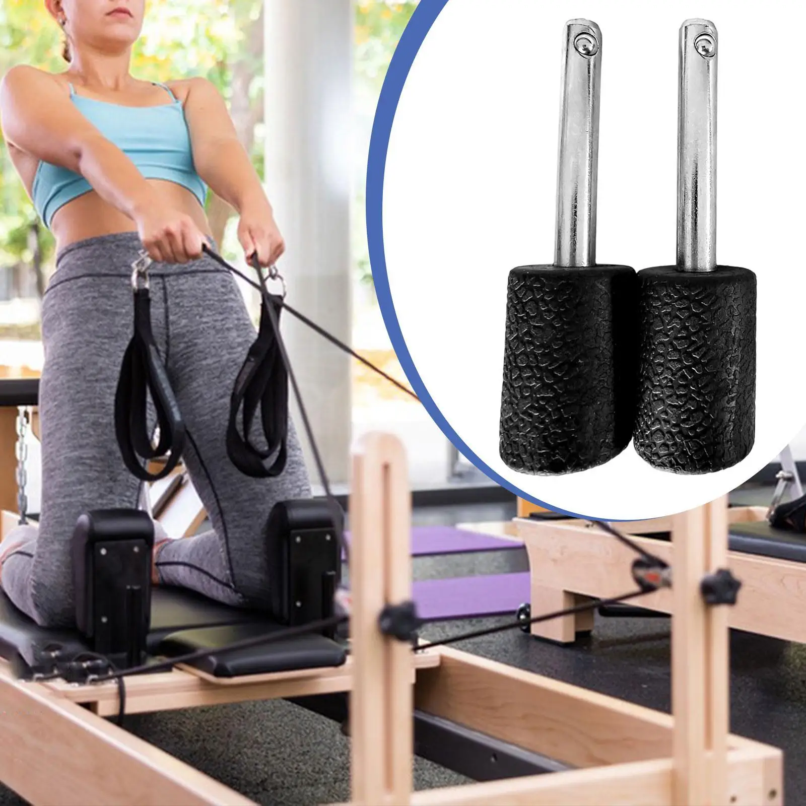 Pilates Reformer Stopper Easy Install Secure Fit Spare Part for Pilates Reformer Home Gym Fitness