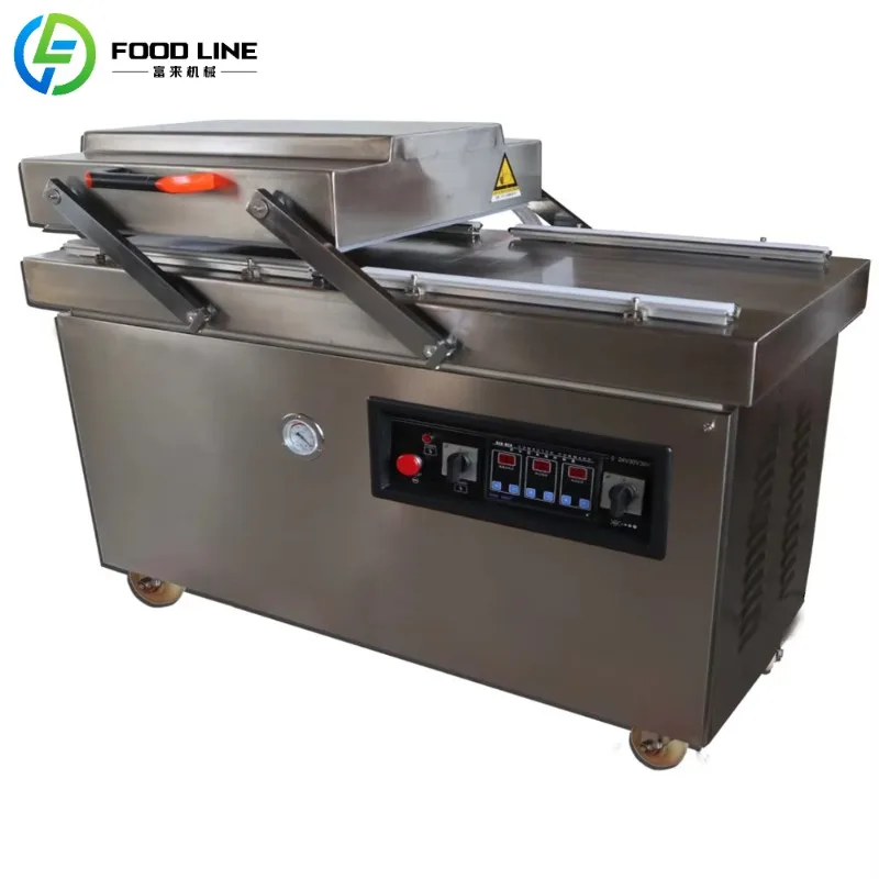 

Customized CE New Conditions Double Chamber Vacuum Packaging Machine Sealing Machine Supermarket Food Packaging Machine
