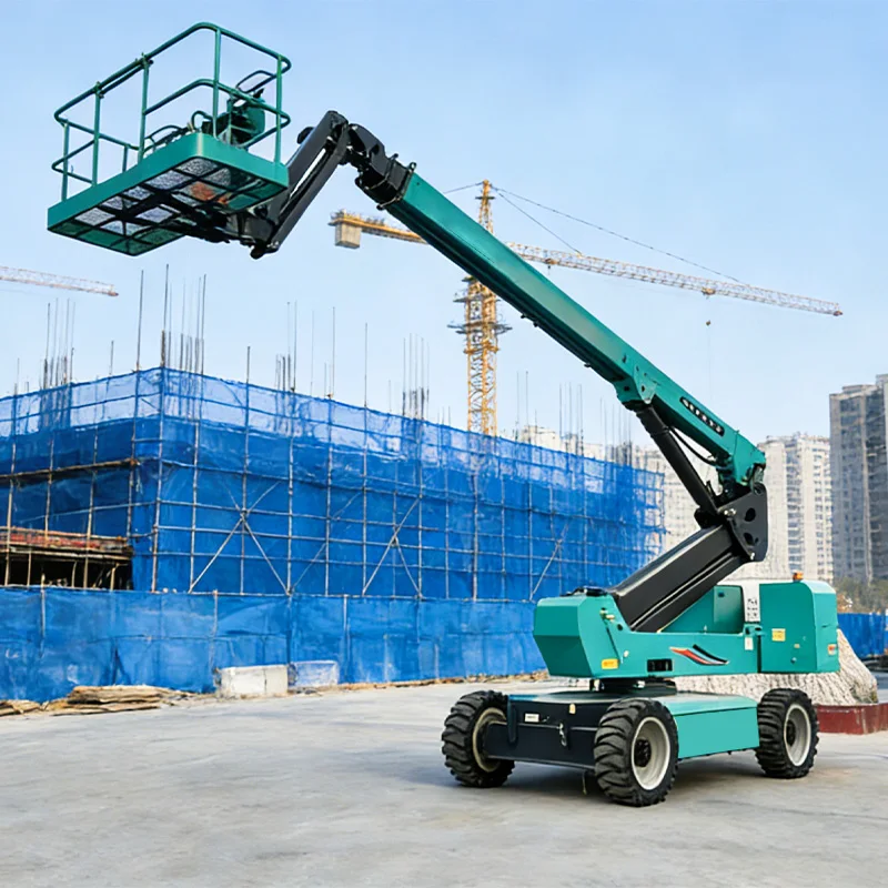 28M Articulated Spider Boom Lift Diesel Self-Propelled Construction Hoist Aerial Work Platform Cherry Picker CE