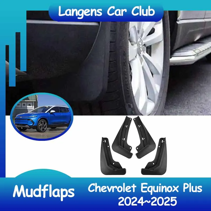 

For Chevrolet Equinox Plus 2024~2025 Universal Car Mudflaps Fender Flares Fenders Splash Guard Wheel Protecti Mud Flap Exterior.