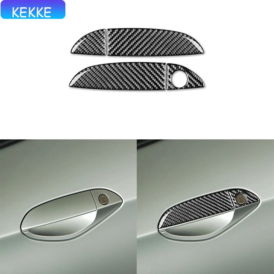 

Real Soft Carbon Fiber Sticker For BMW E89 Z4 2009-2016 Car Exterior Door Handle Frame Panel Decoration Accessories