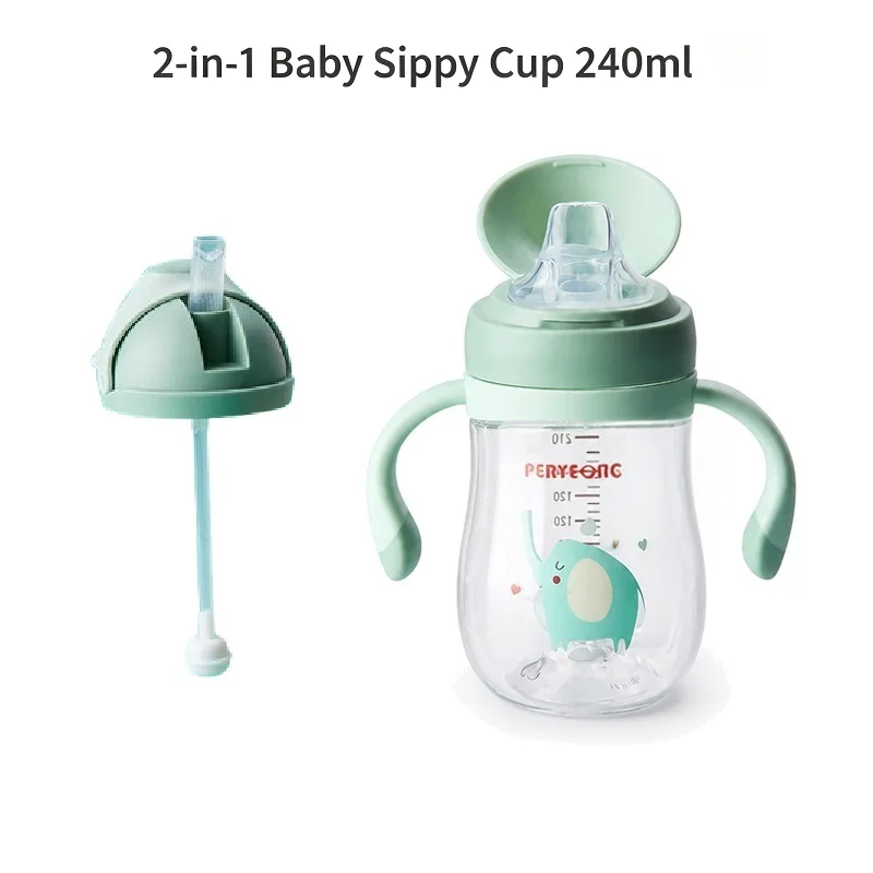 vaso-de-aprendizaje-para-bebes-sin-bpa-de-tritan-240-ml-vaso-de-transicion-suave-con-tapa-de-pico-de-pato-y-pajita-2-en-1-con-bola-de-gravedad-anti-ahogo