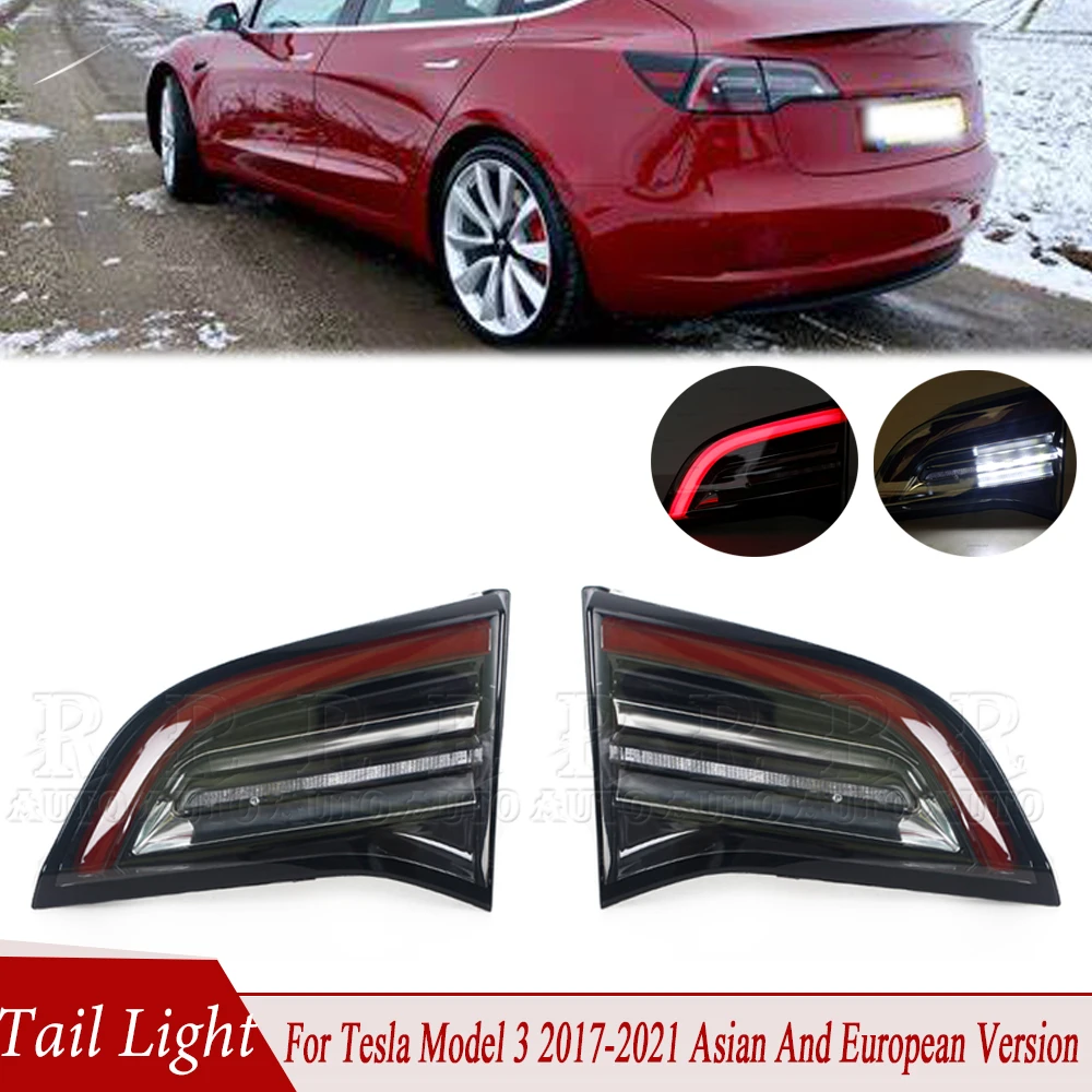 Inside Tail Light Rear Driving Fog Lamp For Tesla Model 3 2017-2021 Asian And European Version For Car 1502088-00-B 1502089-00-B