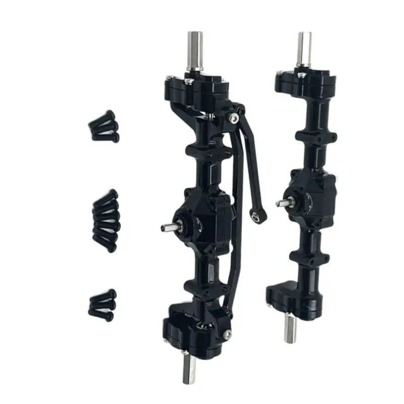 ABUM-RC Car Upgrade Front Rear Portal Bridge Axle Differential Assembly Kit For WPL C14 C24 C34 B14 B24 RC Car Upgrade Parts