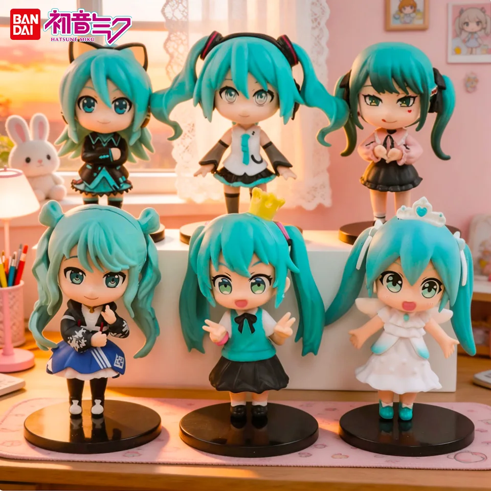 

Bandai New Hatsune Miku Blind Box Figures – Anime Chibi Figurines, Collectible Gift, Suitable for Car Dashboard and PC Case Deco