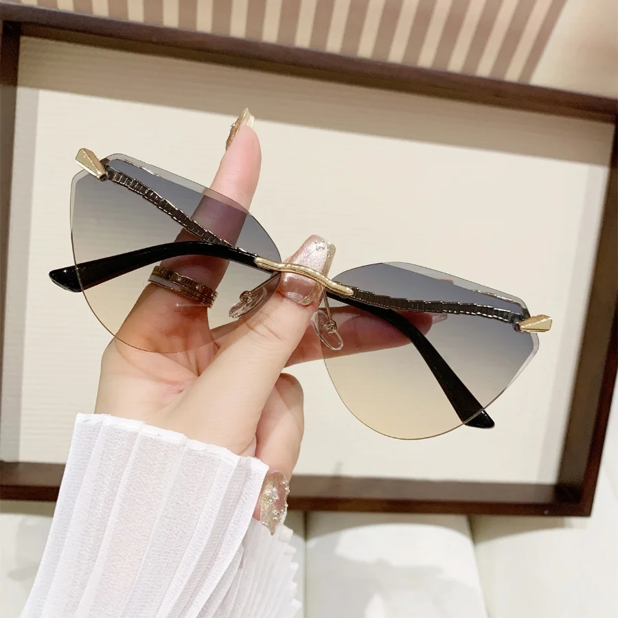 1 قطعة نظارات الموضة النسائية نمط جديد الراقية شخصية ثعبان الساق فرملس قطع حافة Y2K مهرجان الموسيقى العصرية الشارع التصوير الفوتوغرافي #1