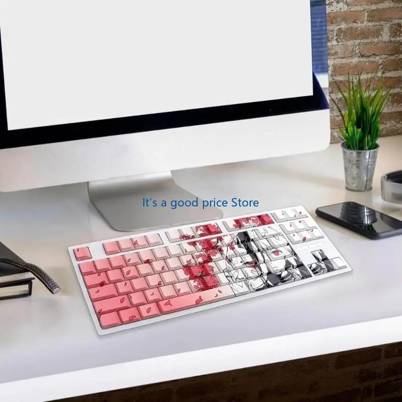  136Pcs Translucent Drgrgon Keycaps Side Print for Mechanical Keyboard Keycap