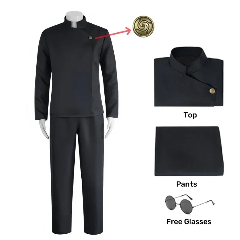 julongsu-kaisen-highcee-gojo-satoru-cosplay-traje-uniforme-pour-hommes-femmes-chemise-pantalon-perruque-halloween-uniforme-ense