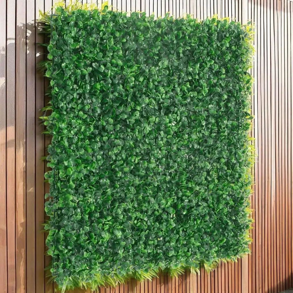 24 pcs Artificial Green Leaf Fence Panels - 19.7x19.7 inches for Garden Decoration