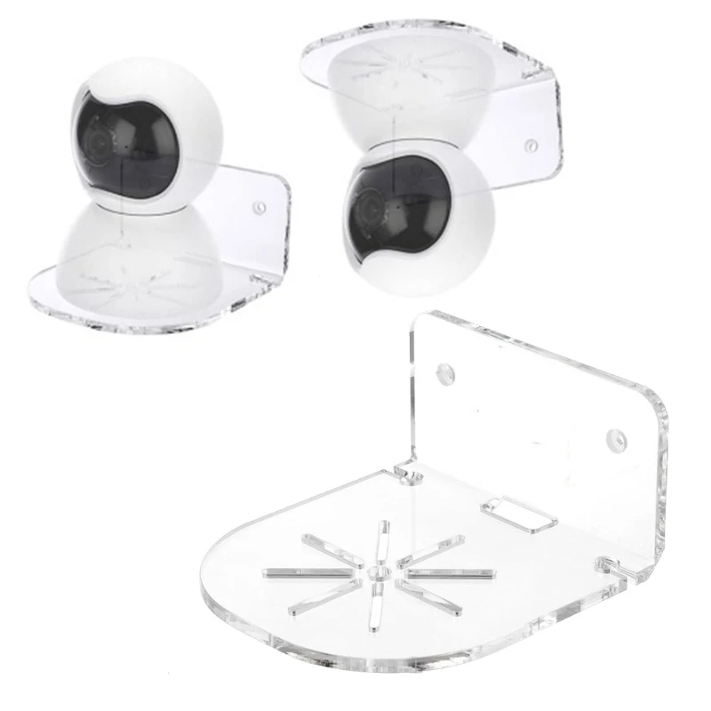 قطعتان من الأرفف العائمة من الأكريليك لمكبر الصوت وحامل شاشة سهل التركيب K1KF