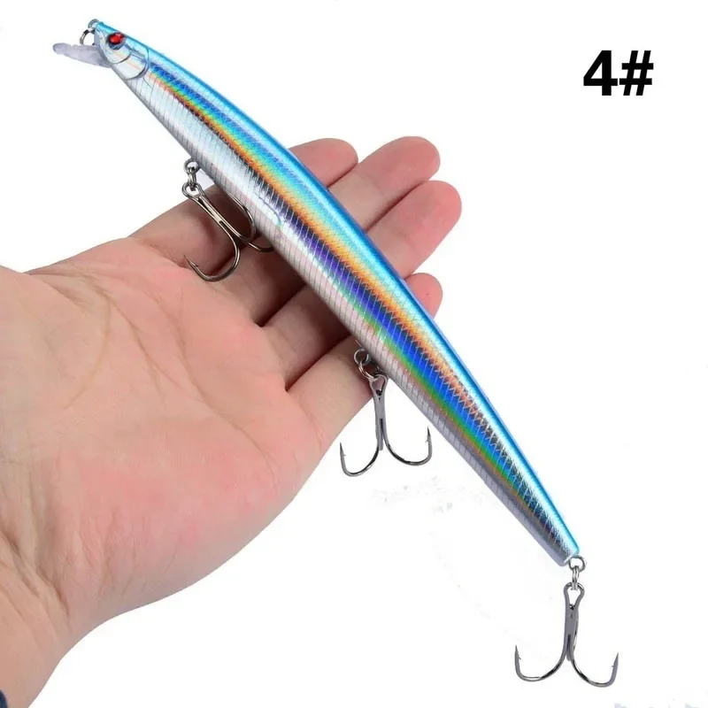 16 farben 18 cm 24g Minnow Angeln Locken Laser Crankbait Harte Künstliche Köder Kunststoff Große Gefälschte Fisch Lockt meer Angeln Köder