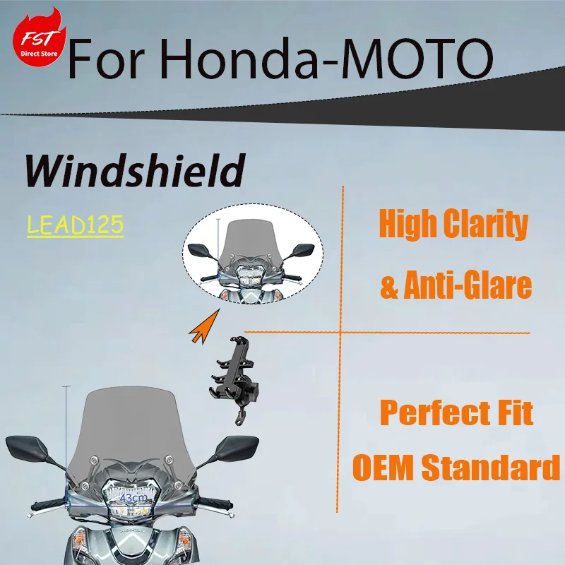 

Модифицированное ветровое стекло для мотоцикла Honda LEAD 125, специальный передний ветроотражатель