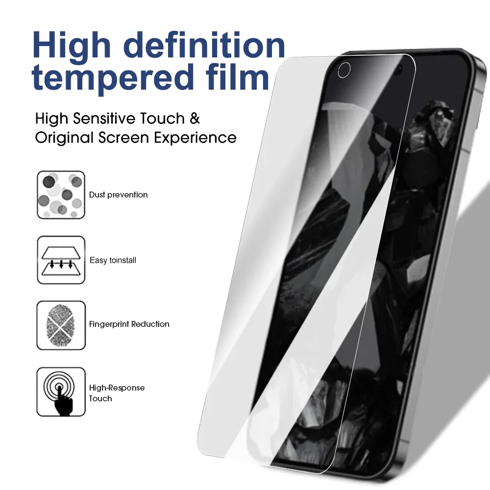 For Google Pixel 9 Pro XL Screen Protectors Tempered Glass Camera Lens Protective Films for Pixel 9 8 Pro Full Coverage Film