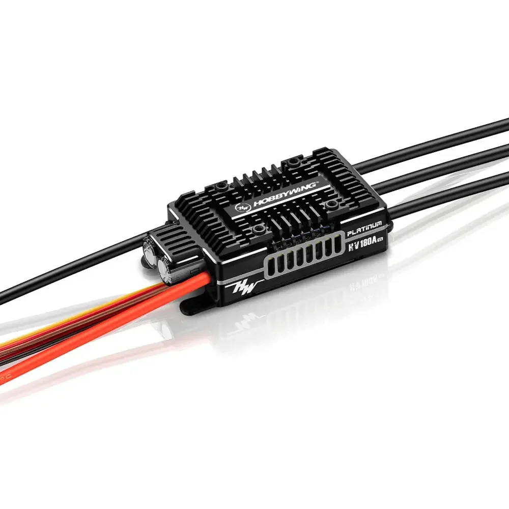 Hobbywing Platinum HV 180A SBEC V5 Brushless ESC 6-14S High Voltage ESC For 550-700 Class Electric Helicopter or Fixed-Wing