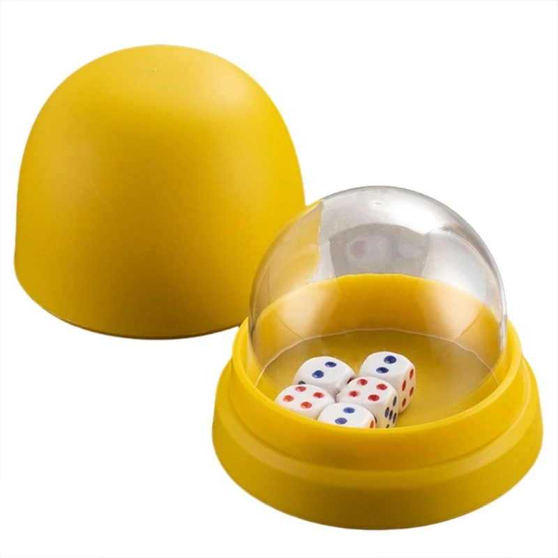 Reliability Dices Rolling Cups Dices Cup with 5 Dot Dices Prevent Cheating in Dices Base Game for Recreationals Use