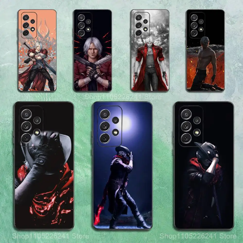 

Cool D-DMC-5 Game D-Dante Phone Case For Samsung S9,S10,S20,S10,S21,S25,S24,S23,Ultra,FE,Plus,Lite,Soft Silicone Black Cover