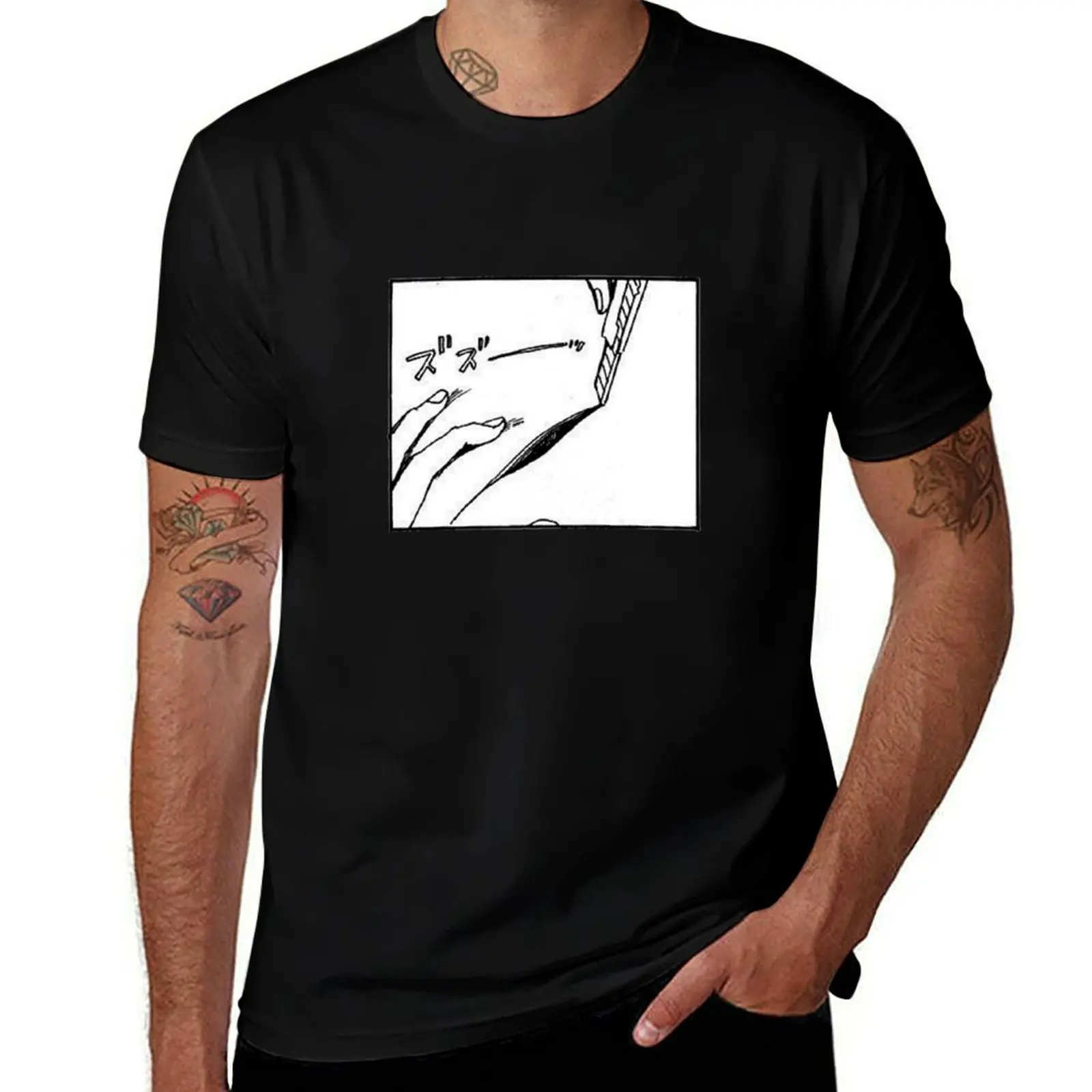 

cut 2 T-Shirt man clothes anime figures black t shirts for men