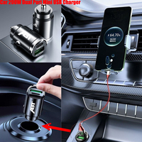 100W Car Charger Lighter PD Fast Charging Any Mobile Phone For Audi ABT Logo RS3 RS4 RS5 RS6 RS7 Q5 Q8 A4 A5 A6 Car Accessories