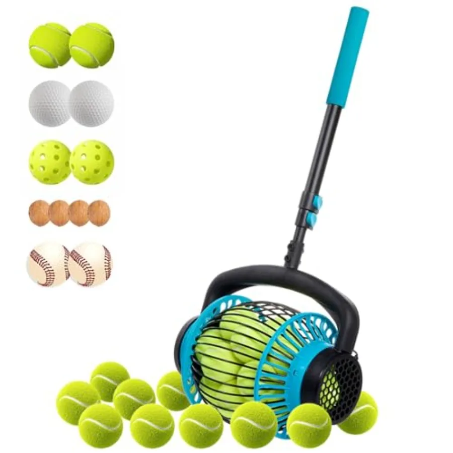 

Foot Operated Walnut Picker Upper Roller with Direct Dump Outlet for Walnuts Hickory Sweet Gum Balls Magnolia Seeds Pecan Golf