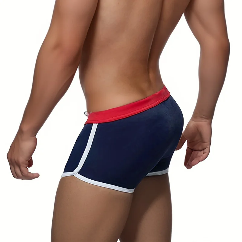Herren-Badehose, Herren-Schwimmshorts, Strand, sexy Push-Up-Badeanzug, Badeanzug, Boxer-Shorts, UXH Desmiit Bademode, Zwembroek, Slip – Detail 4