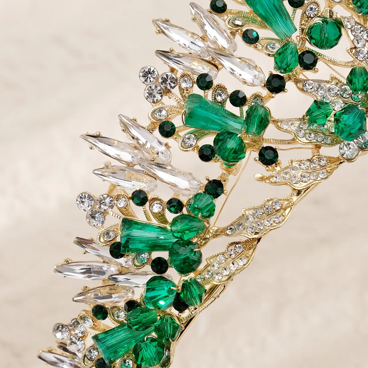 CC التيجان للنساء الزفاف إكسسوارات الشعر خوذة الزفاف المشاركة Hairwear خمر Headbands كريستال التويج هدية hx710 #5