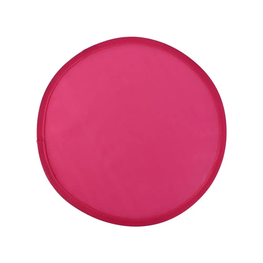 Portable Collapsible Summer Round with Pocket for Outdoor Flying Disk Folding Fans Circular Fan Child Toy