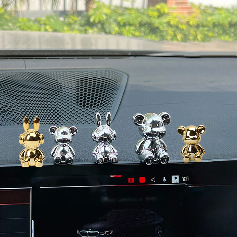 Car Interior Center Console Cute Cartoon Animal Decoration Personalized Home Dining Table Desk Decorations and ornaments