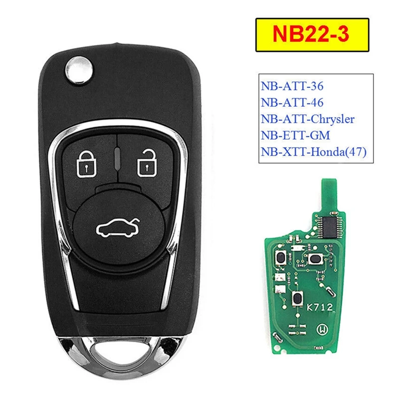 NEW-5Pcs/Lot KEYDIY NB22-3 Universal 3 Button NB KD Remote Car Key For KD900/KD-X2 KD MINI/ KD-MAX For Buick/Chevrolet Style