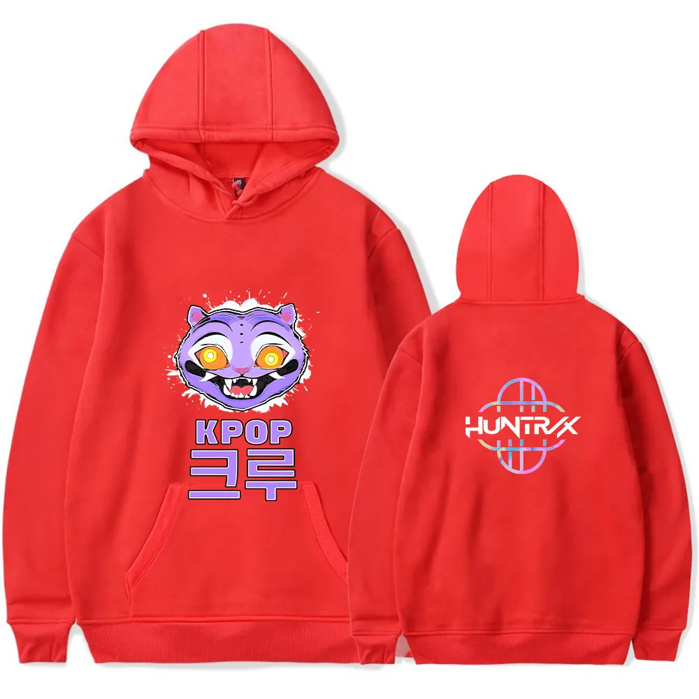 KPop Demon Hunters Vintage Merch Hoodie Men and Women Hip-hop Sports Pullover Sweatshirt