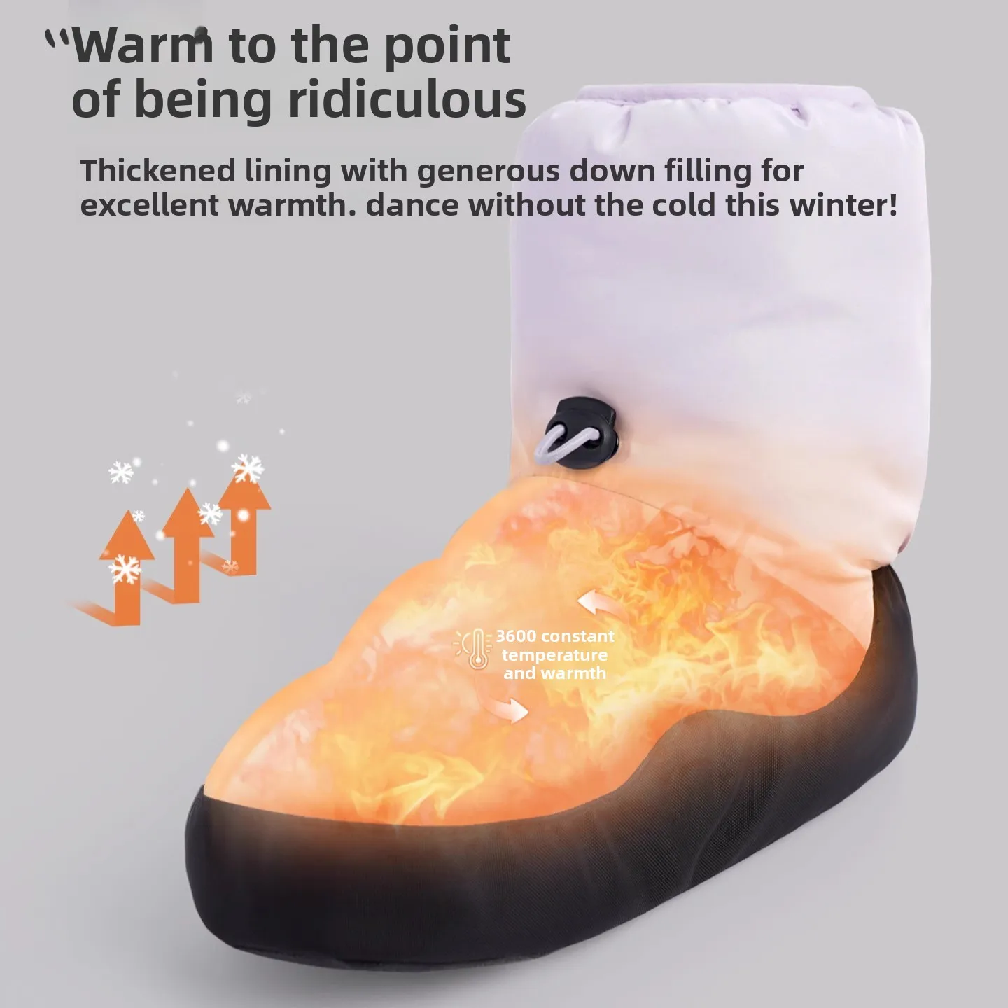 الشتاء أحذية راقصة الباليه الباليه الاحماء الجوارب لفتاة الرباط نمط أحذية النساء الحديثة الرقص الباليه نقطة الأحذية الدافئة