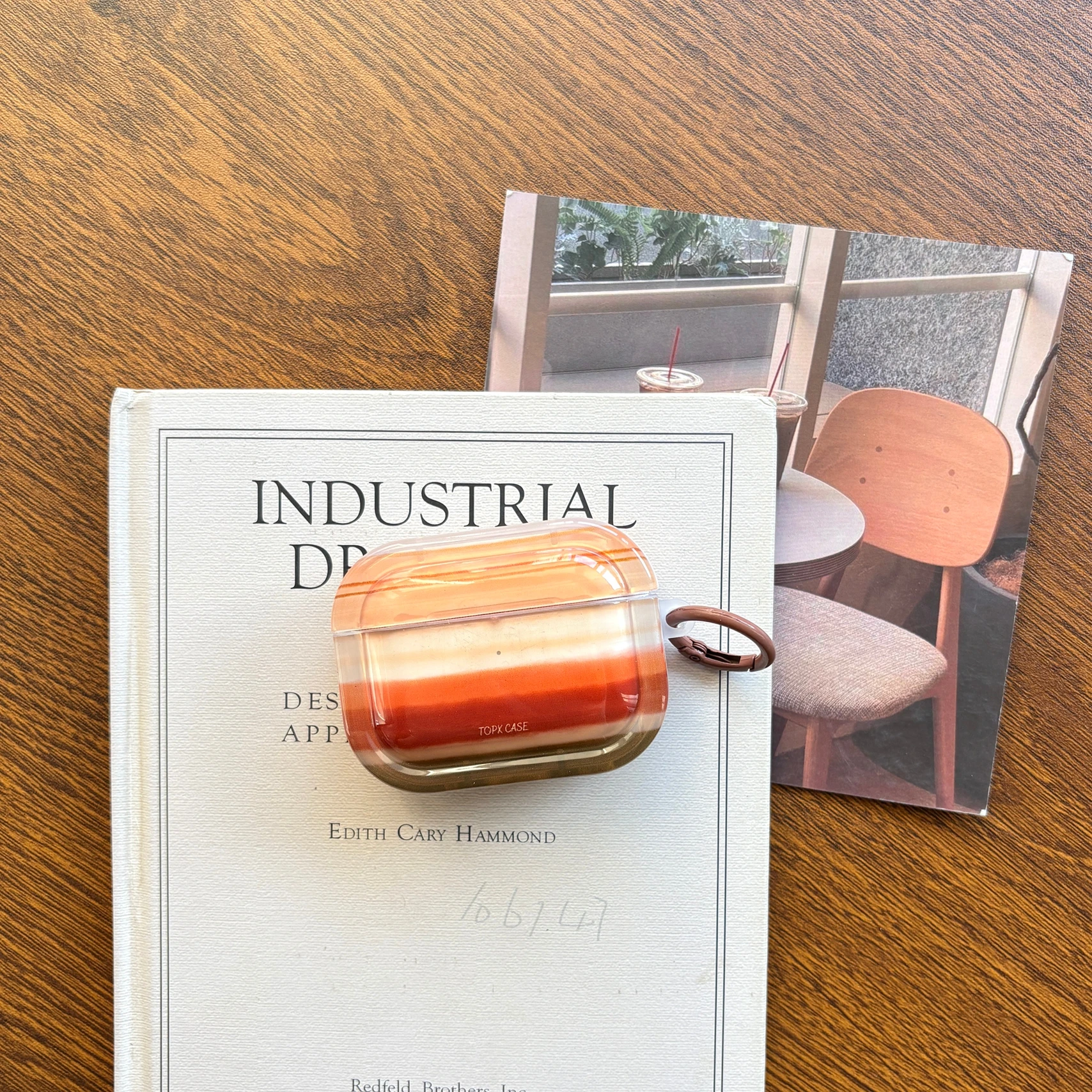 الخريف الشتاء الرجعية الأرض لهجة التدرج مخطط مربع واقية حقيبة سماعة الاذن مناسبة ل AirPods Pro3 Pro2 1 2 3 4 Pro #4