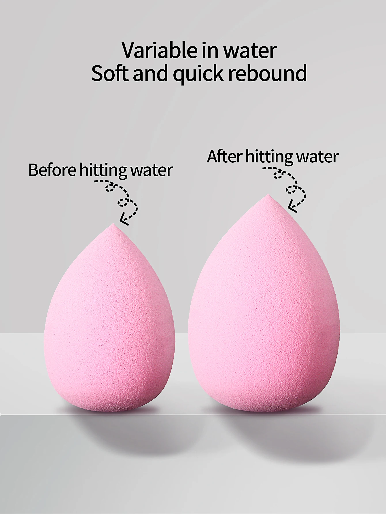 Zestaw 4 gąbeczek do makijażu o wysokiej elastyczności, narzędzie dla początkujących do makijażu twarzy zapewniające gładkie i bezproblemowe nakładanie makijażu.