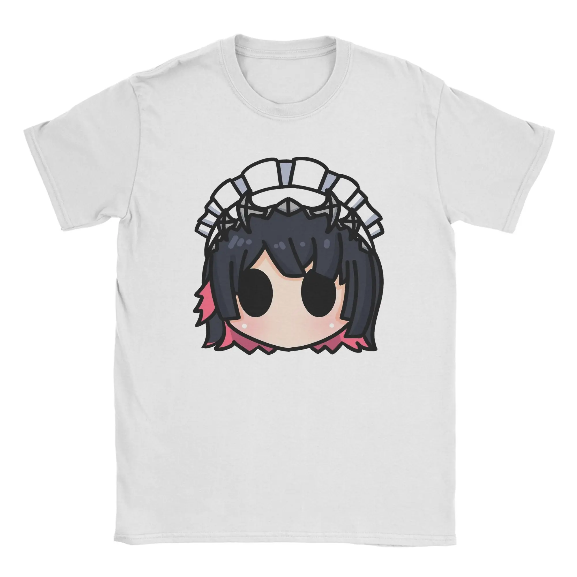 Zenless Zone Zero Ellen Joe Chibi Head Morcaworks T Shirts Men 100% Cotton Funny T-Shirt Tees Short Sleeve Tops Summer