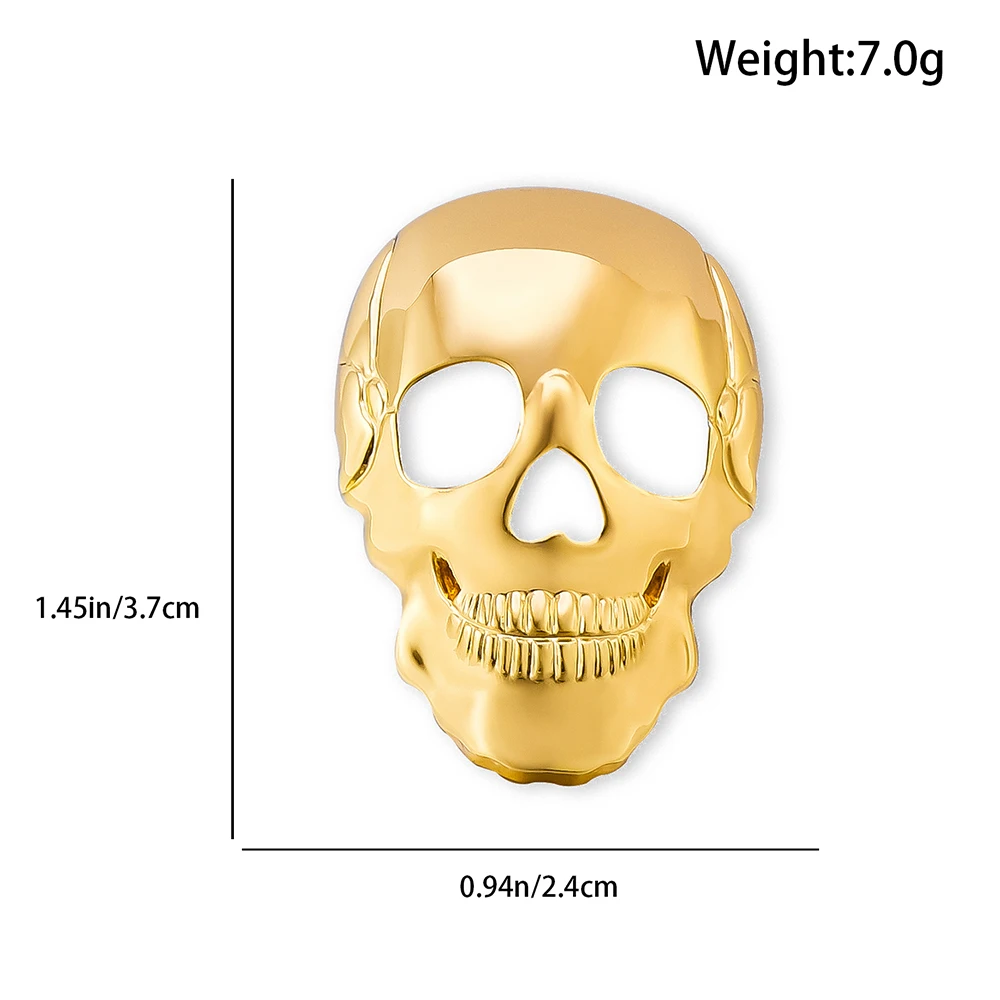 Hanreshe Medical Skull Metal Pin Brooch Backpack Lapel Badge Medicine Jewelry Gifts for Orthopedic Doctor Nurse
