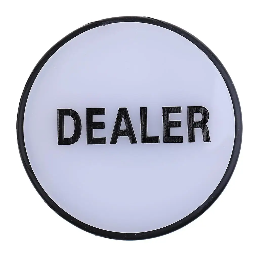 

Large White Card Game Dealer Button Poker Accessory Acrylic Casino Supplies for Poker Kit and Home Games