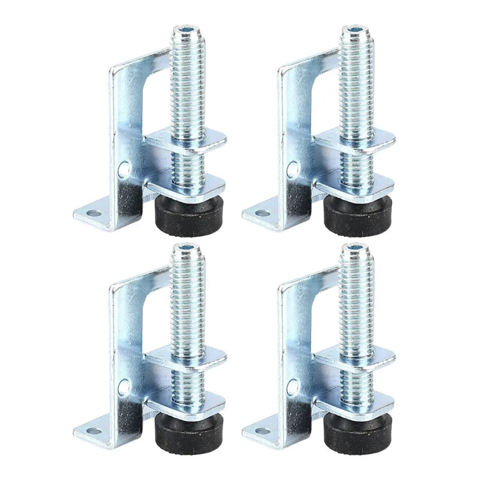 Adjustable leveling foot screws for wardrobe cabinet with anti slip foot pads for uneven floors set of four pieces