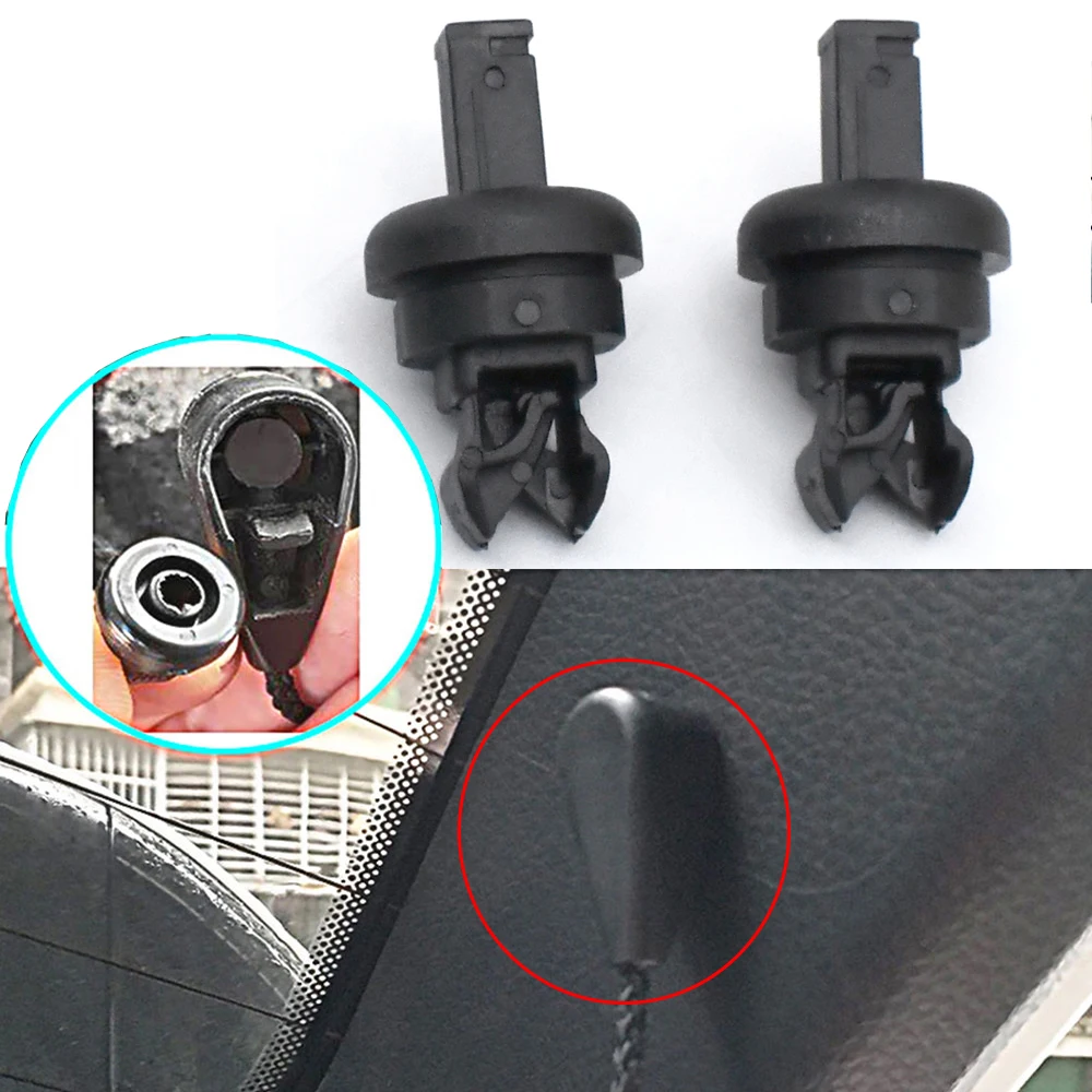 2pcs FOR RENAULT Clio Megane Scenic Laguna Mk1 Mk2 Rear Boot Trunk Parcel Shelf Cord Strap String Clips Mounting Hook Bracket