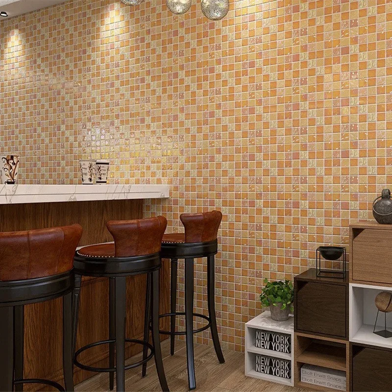 Glass Mosaic Simple style 30*30cm Bathroom Kitchen Bedroom Living Room Solid Color Porch Background Wall Tile Home Decoration