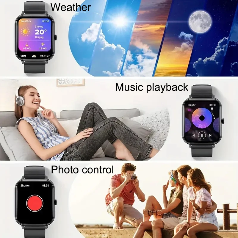 Новые умные часы для мужчин и женщин, AMOLED-дисплей, пульсометр, Bluetooth-вызов, 100 + спортивные GPS-треки, IP68, водонепроницаемые умные часы для Xiaomi