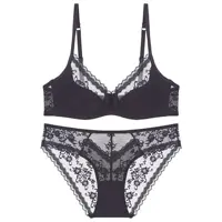 Summer Sexy Lace Embroidery Women Lingerie Set French Thin Cup Push Up Bra Comfort Breathable Underwear Ladies Bra Briefs Set 5