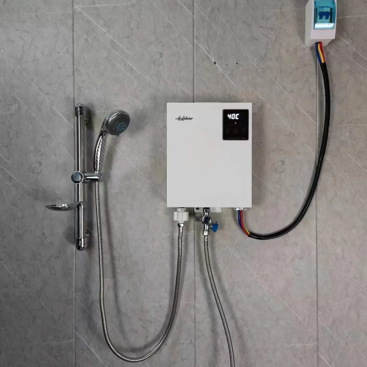 220V 240V 9000W 13000W Ss 304 Heating Element Household Electric Hot Water Heater Tankless Water Heater