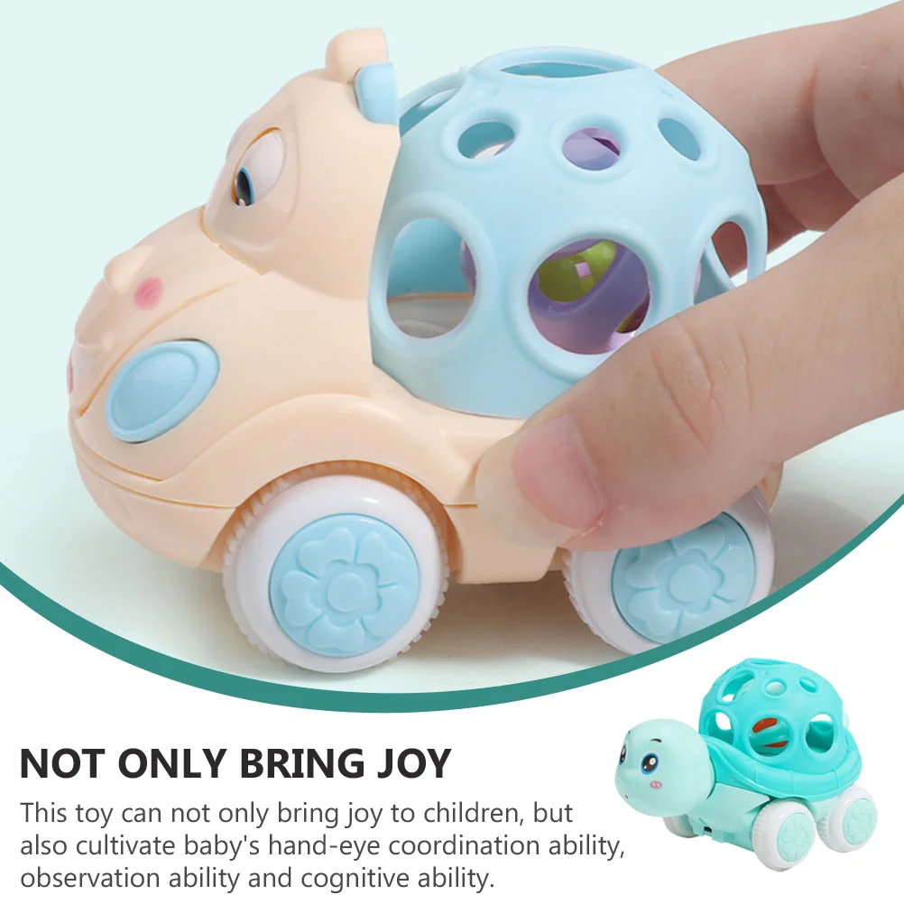 3 Pcs Inertia Car Baby Toys Safe Plastic Educational Cartoon Push Pull Develop Coordination Skills Non Remote Control