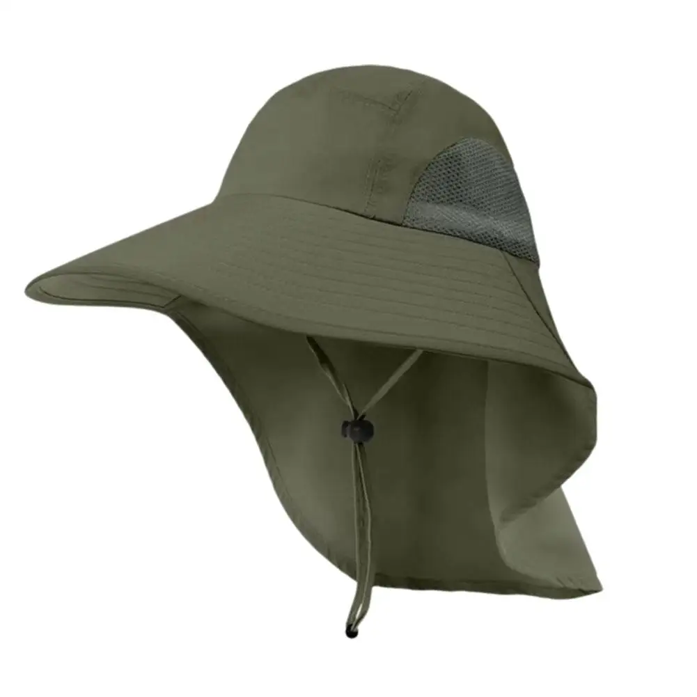 Summer Hat Large Brim Outdoor Fishing Hat Travel Hat For Men Women Adjustable Outdoor 50+upf Hiking Fishing O9h9