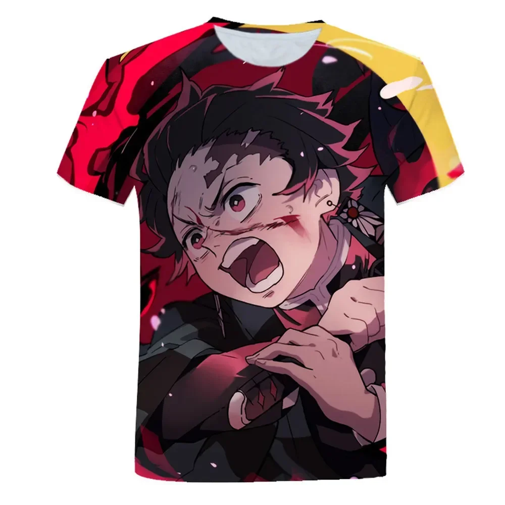 

Summer Hot Demon Slayer T-Shirts Casual Harajuku Style Tshirt Japanese Anime Boy Girl Unisex 3D Printed Streetwear Top Tees