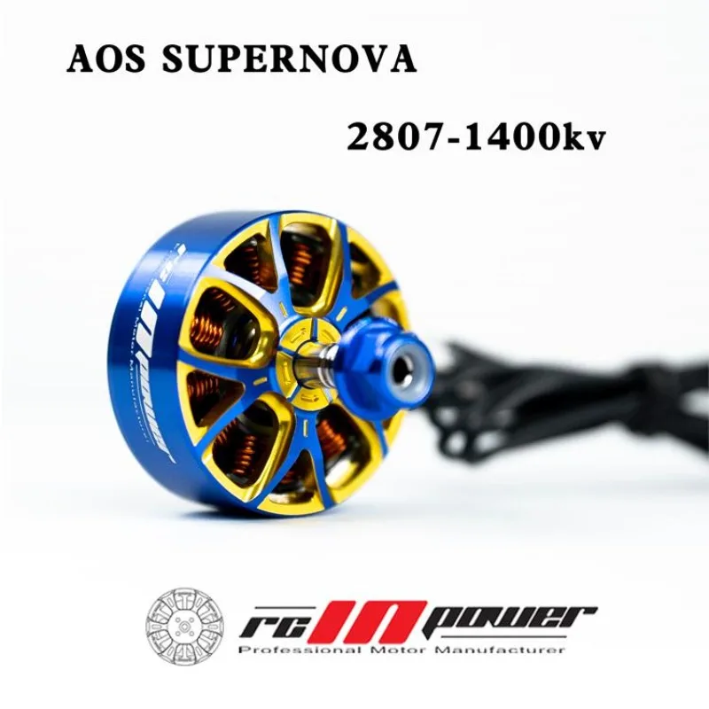 RCinpower AOS 2807 محرك بدون فرشاة 7 بوصة 4-6s قوة عالية وثبات عالي مناسب لطائرات السباق الطائرة الفاخرة FPV #1