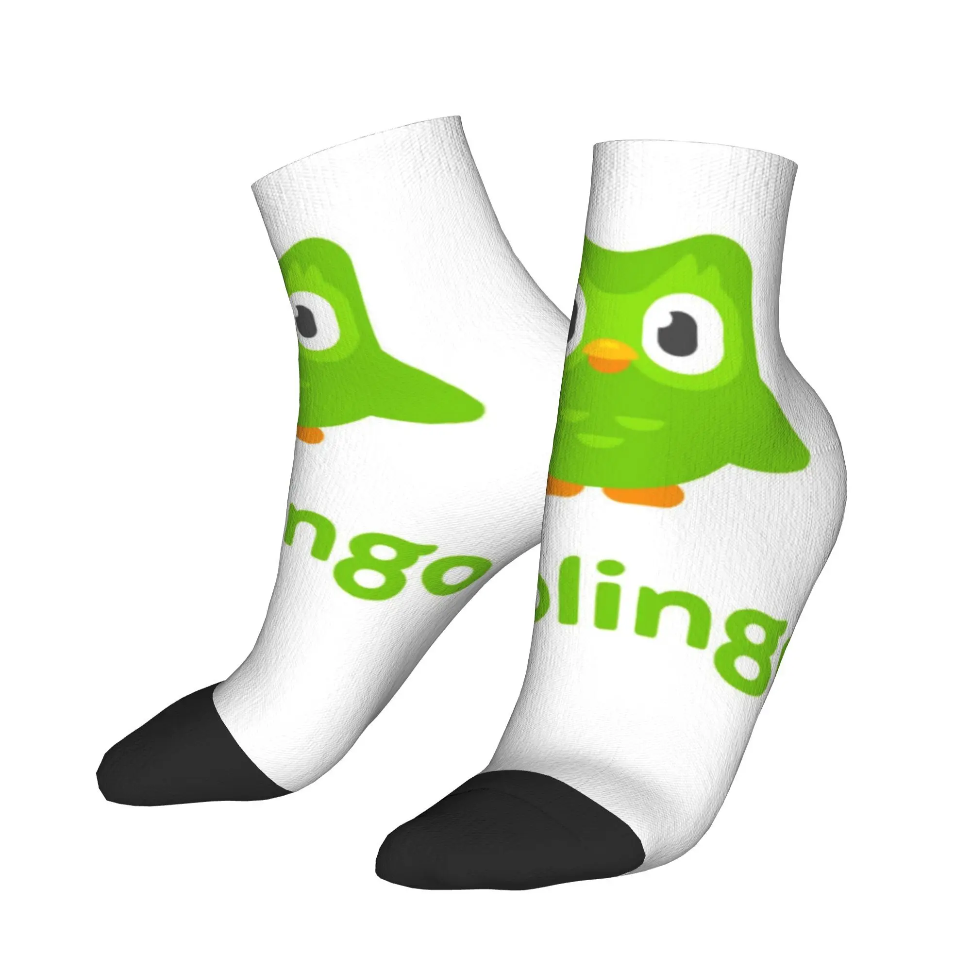 

Duolingo Owl Duo Socks Harajuku Sweat Absorbing Stockings All Season Socks Accessories for Man's Woman's Christmas Gifts