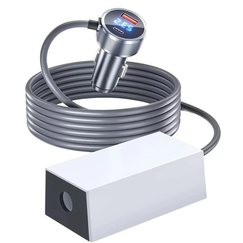 WF-? Power Cable Adapter 12-36V DC USB-A/USB-AC 120W Cigarette Lighter 3Meter