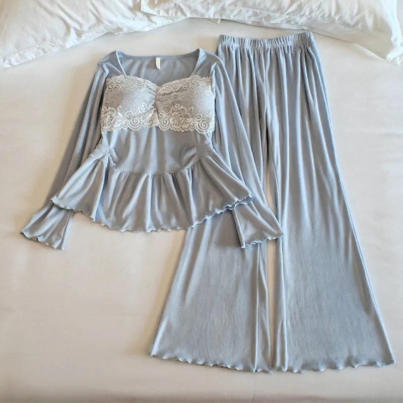 

Зимняя одежда для сна, женский пижамный комплект, новая плотная бархатная теплая ночная рубашка, женская домашняя одежда, популярные пижамы Mujer